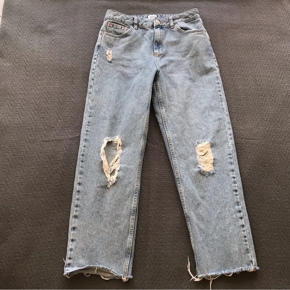 Urban Outfitters BDG Pax Jeans Distressed High Rise 100% Cotton W 29 L 32 - Picture 6 of 6